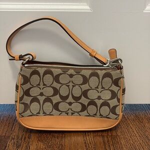 Vintage Coach monogram Signature C Demi Pochette Bag